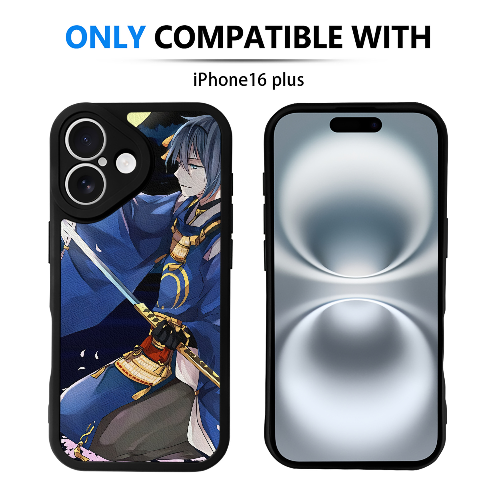 （画像用） 刀剣乱舞 Touken Ranbu 【iPhone 16シリーズ対応】シリコンスマホケース（レザー調） 材質：シリコン